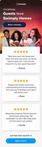 Guests Love Swimply Homes